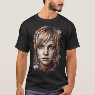 Silent Hill 3 Heather Mason Denim Vest Butterfly K Tシャツ