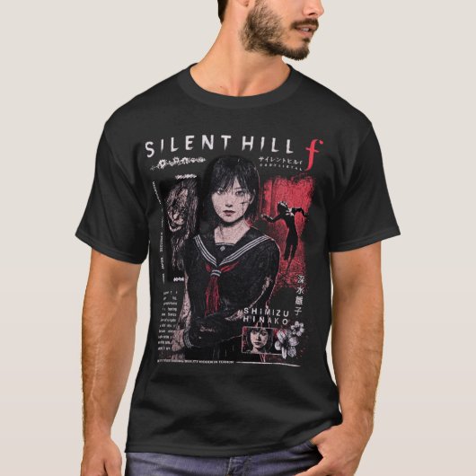 SILENT HILL F 清水ひなこ ファンアート レトロな友達 Tシャツ (正面)