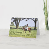 SILENT HOOFBEATS Greeting Card サンキューカード (正面)