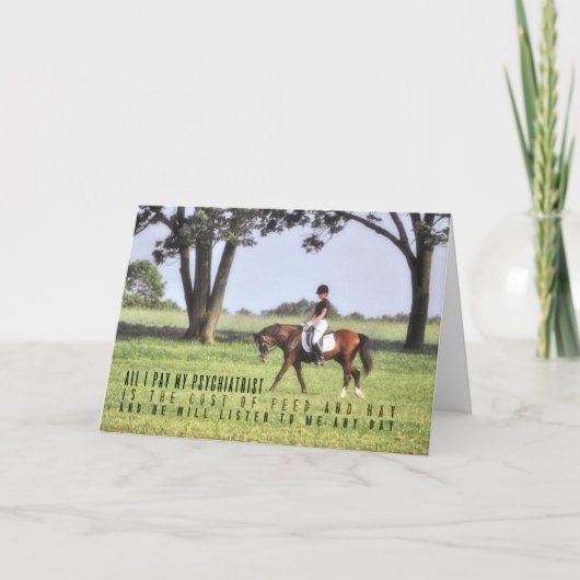 SILENT HOOFBEATS Greeting Card サンキューカード (正面)