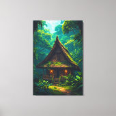 Silent House in the Tropical Forest キャンバスプリント (正面)