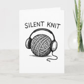 Silent Knit - Funny Christmas Card シーズンカード (正面)