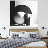 Silent Monoliths in Light キャンバスプリント (インサイチュ (寝室))