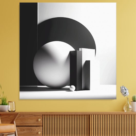 Silent Monoliths in Light キャンバスプリント (インサイチュ (リビング))