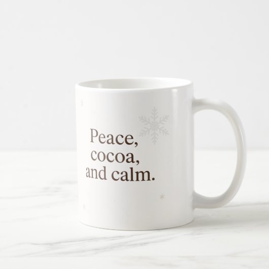 Silent Morning | 平和、カカオ、そして静寂 コーヒーマグカップ (右)