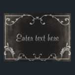 Silent Movie script card poster ポスター<br><div class="desc">These Silent Movie script cards are a fun way to showcase your witty side,  or can even be used as simple invitations. Just change the text to suit your needs. © Alina Davis 2014</div>