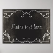 Silent Movie script card poster ポスター (正面)