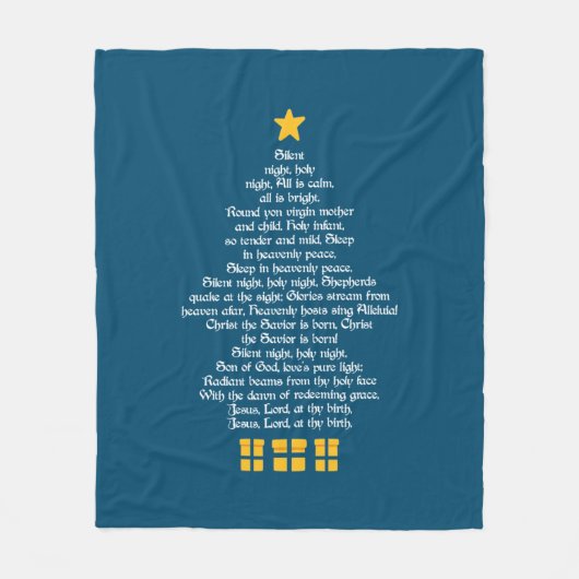 Silent Night フリースブランケット (正面)