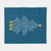 Silent Night フリースブランケット (正面(横))