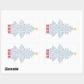 Silent Night 長方形シール (シート)