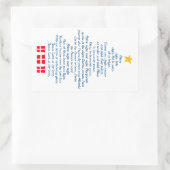 Silent Night 長方形シール (バッグ)