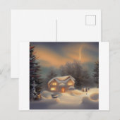 Silent Night Background Scene ポストカード (正面/裏面)