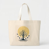 Silent Night Canvas Tote Bag ラージトートバッグ (正面)