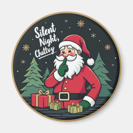 Silent Night, Chatty Santa マグネット (正面)