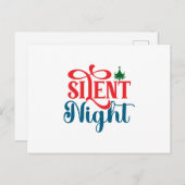 Silent Night Christmas ポストカード (正面/裏面)