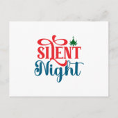 Silent Night Christmas ポストカード (正面)