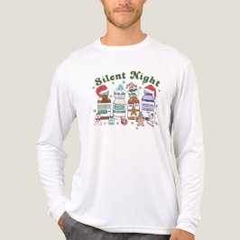Silent Night Christmas Nurse, Festive Healthcare トライブレンドＴシャツ