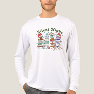 Silent Night Christmas Nurse, Festive Healthcare トライブレンドＴシャツ