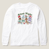 Silent Night Christmas Nurse, Festive Healthcare トライブレンドＴシャツ (デザイン正面)