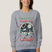 Silent Night Christmas Sweatshirt スウェットシャツ (正面)