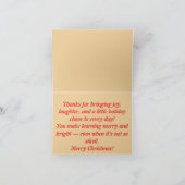 Silent Night Classroom | Funny Teacher Christmas C カード (内部)