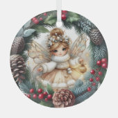 Silent Night, Enchanted Flight ガラスオーナメント (正面)