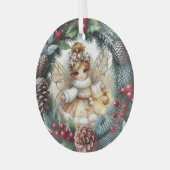 Silent Night, Enchanted Flight ガラスオーナメント (正面左)