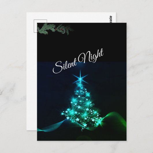 'Silent Night' Estrellas Azules ポストカード (正面/裏面)