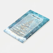 Silent Night Glow Bright Christmas Forest Tree ポストイット (アングル)