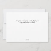 Silent Night Holy Night Baby's 1st Christmas Photo シーズンカード (裏面)