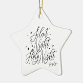 Silent Night Holy Night Christmas Star Ornament セラミックオーナメント (左)