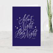 Silent Night Holy Night Holiday Christmas Card カード (正面)