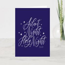 Silent Night Holy Night Holiday Christmas Card カード