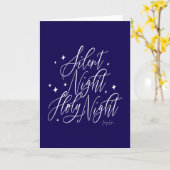 Silent Night Holy Night Holiday Christmas Card カード (黄色い花)