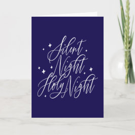 Silent Night Holy Night Holiday Christmas Card カード