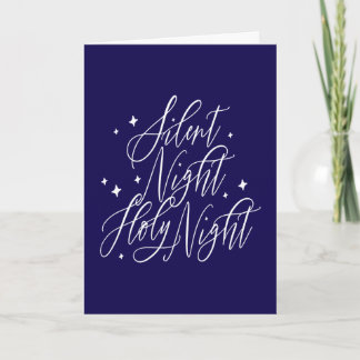 Silent Night Holy Night Holiday Christmas Card カード