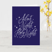 Silent Night Holy Night Holiday Christmas Card カード (黄色い花)