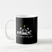 Silent Night Holy Night Nativity Scene Christian C コーヒーマグカップ (左)