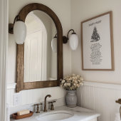 Silent Night Hymn Lyrics Wall Print ポスター