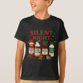 Silent Night Profol Icu Nurse Funny Christmas Medi Tシャツ (正面)