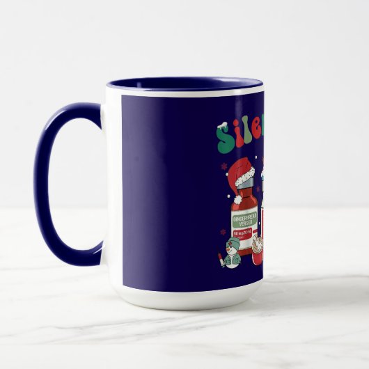 Silent Night – Sedative-Inspired Christmas Design マグカップ (左)