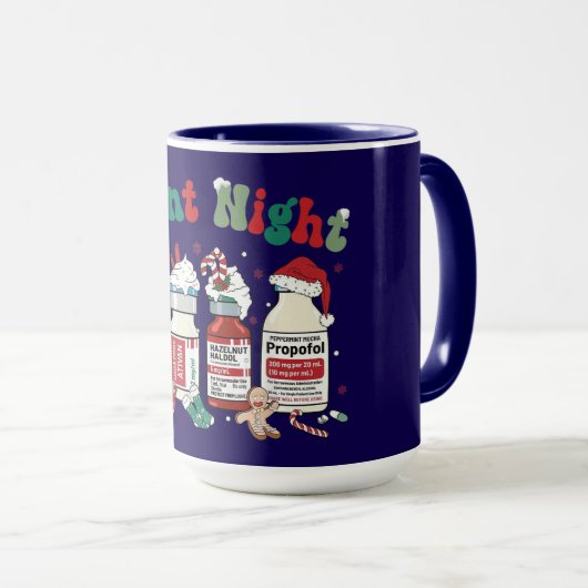 Silent Night – Sedative-Inspired Christmas Design マグカップ (正面右)