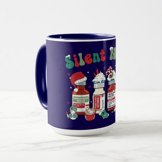 Silent Night – Sedative-Inspired Christmas Design マグカップ (正面左)