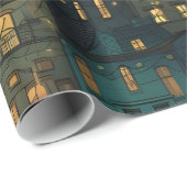 Silent Night Windows Wrapping Paper ラッピングペーパー (ロールコーナー)