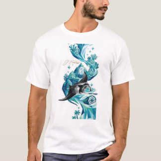 “Silent Ocean – Manta Ray Flow” Tシャツ