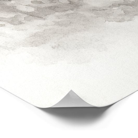 Silent Passage — 和 (Harmony) Wabi-Sabi Ink Paint ポスター (角)