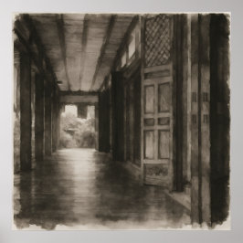 Silent Passage – 墨絵 ポスター