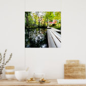 Silent Passage — 映 (Reflection) | Wabi-Sabi Photo ポスター (キッチン)