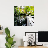 Silent Passage — 映 (Reflection) | Wabi-Sabi Photo ポスター (ホームオフィス)