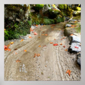 Silent Passage - 流 (Flow) - Japanese Wabi-Sabi Pho ポスター (正面)